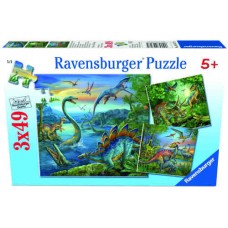 49 pc Ravensburger Puzzle - Dinosaur Fascination 3x49 pc